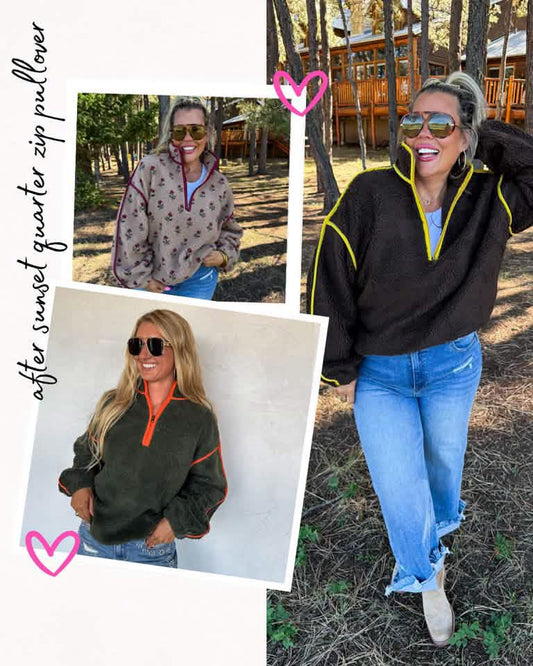 Pre-Order: After Sunset Quarter Zip Pullover