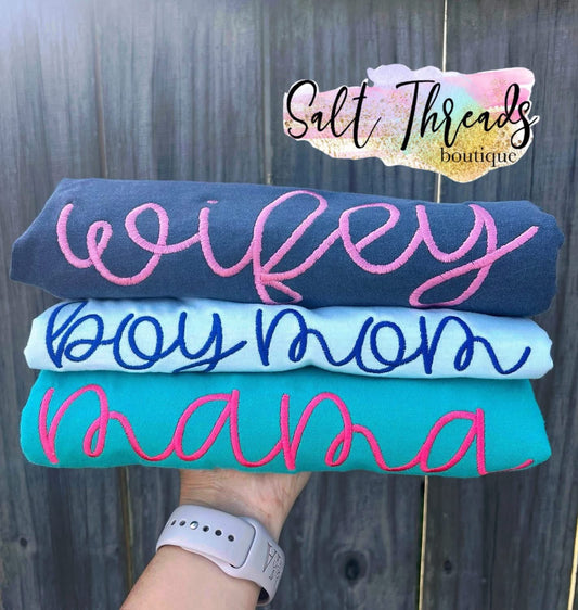 Pre-Order: Custom Embroidered Crews