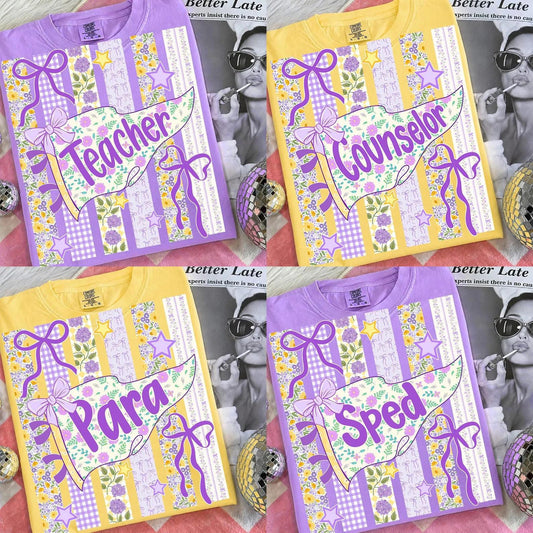 Pre-Order: Back To School Teacher Pennant Tee