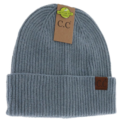 Unisex Adult Soft Ribbed Cuff C.C. Beanie