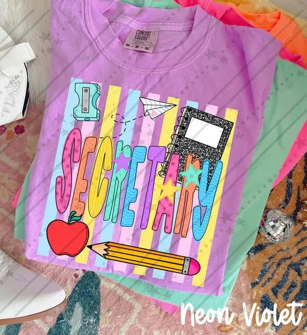 Pre-Order: Colorful Stripes School Tee