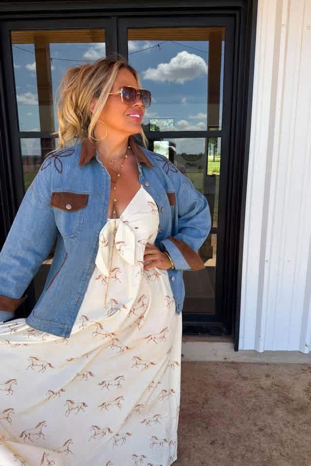 LIMITED Pre-Order: Cowboy Romance Denim Jacket