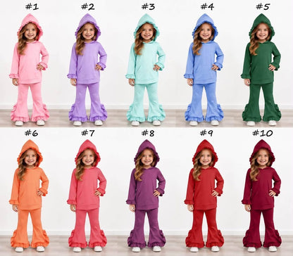 Pre-Order: Hooded Ruffle Lounge Sets