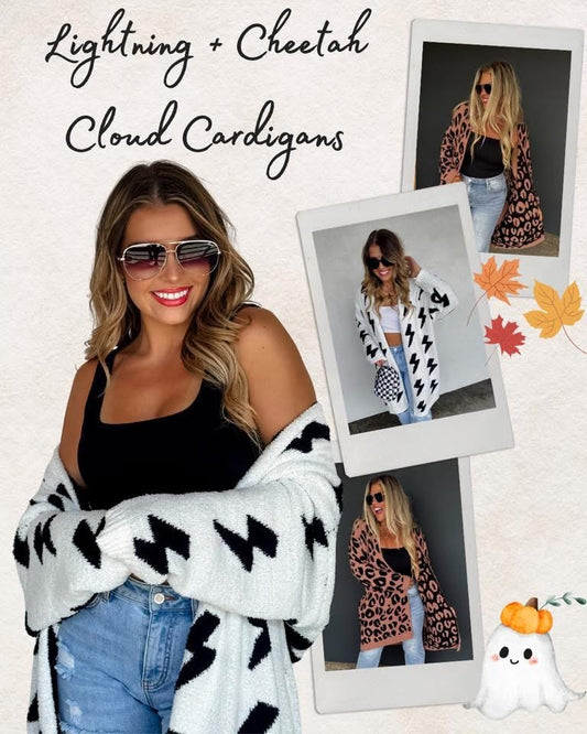 Pre-Order: Lightning & Cheetah Cloud Cardigans