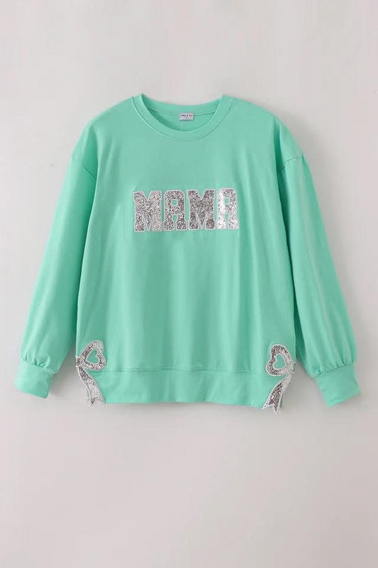 Ready to Ship: Mama Glitter Side Bow Top