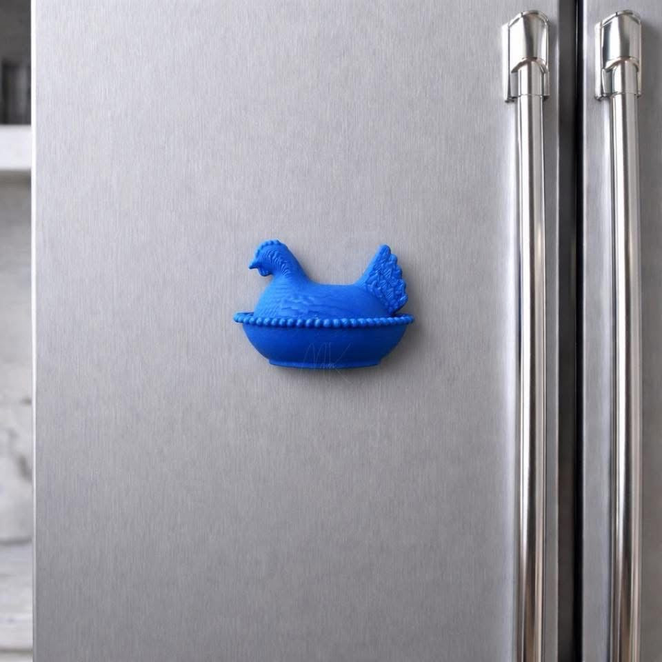 Pre-Order: Nesting Hen Magnet - Salt Threads