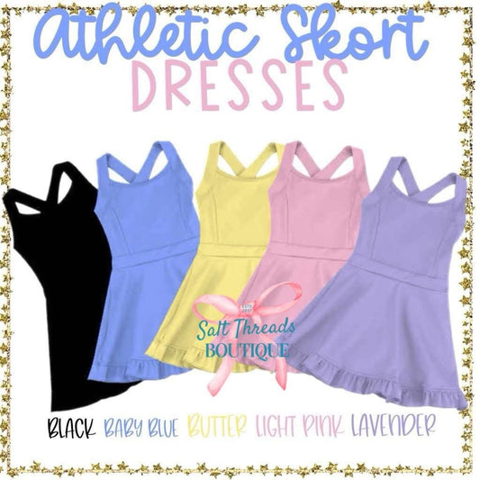 Pre-Order: Criss Cross Athletic Skort Dresses - Salt Threads