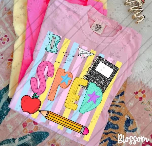 Pre-Order: Colorful Stripes School Tee