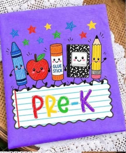 Pre-Order: School Supplies Grade Level Tee
