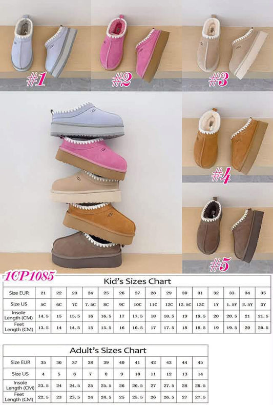 Pre-Order: Kids Fur Platform Slipper