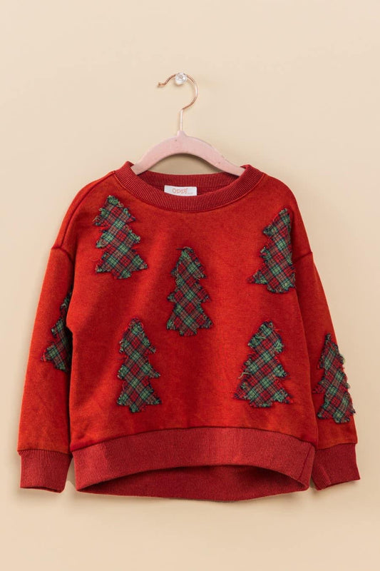 Christmas Tree Patch Sweater {RTS}