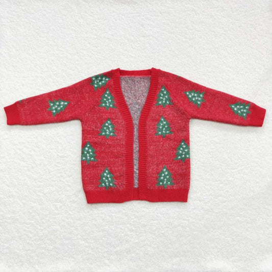 Fuzzy Christmas Tree Cardigan {RTS}