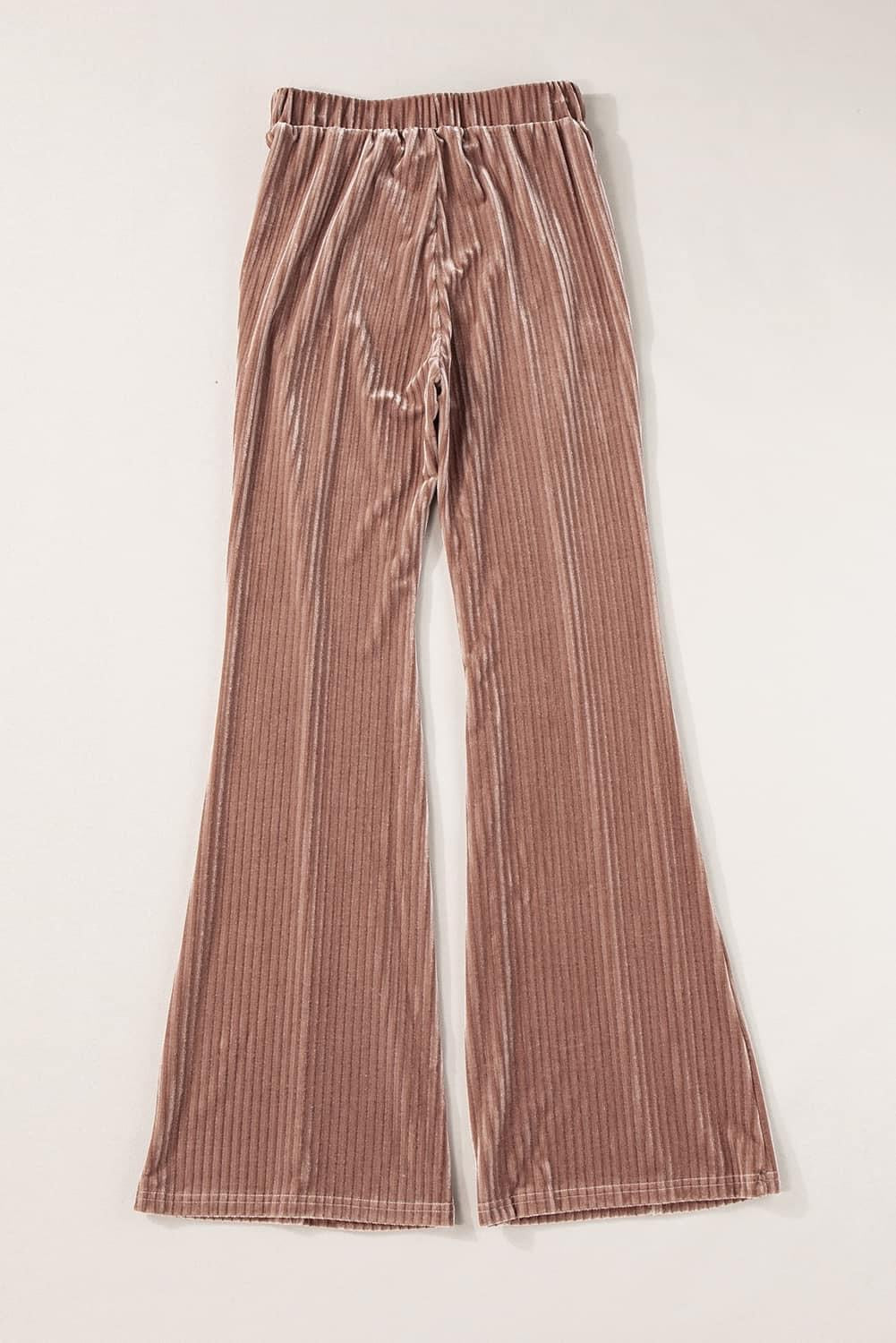 Ready To Ship: High Waist Corded Flare Pants