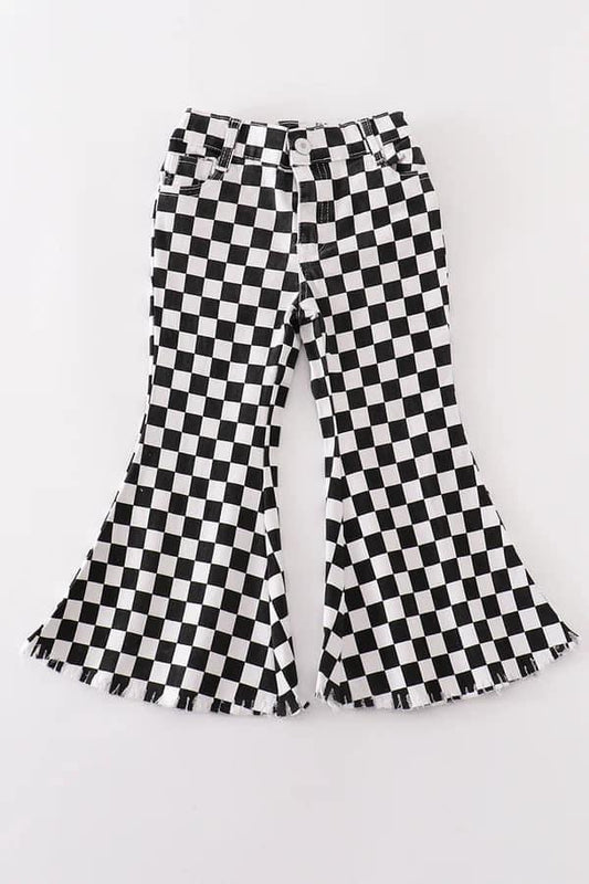 DENIM Black Checks {RTS}