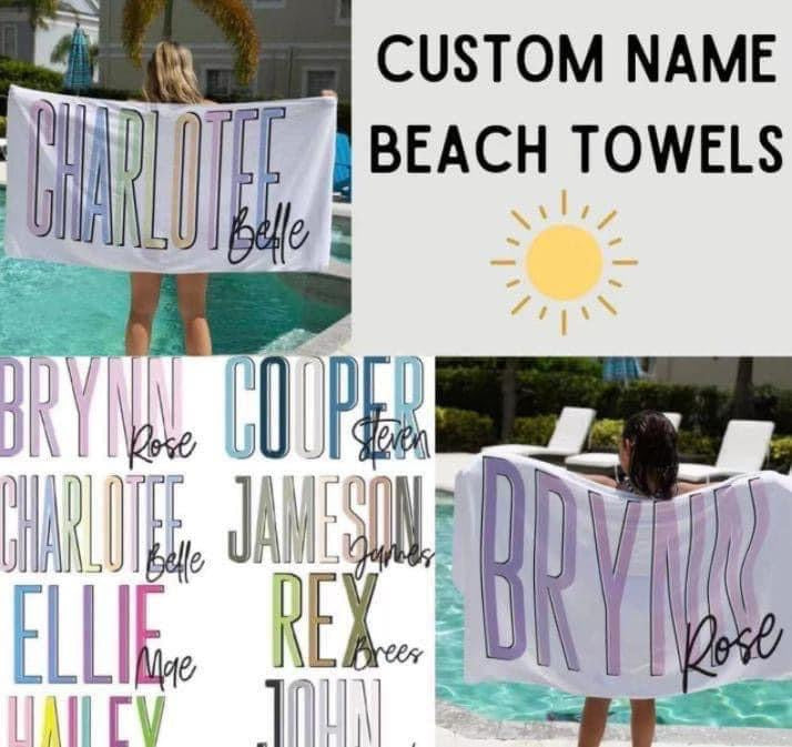 Custom Beach Towels {PREORDER}