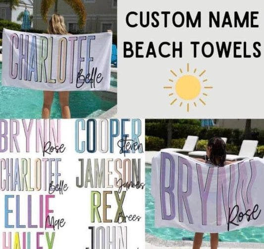 Custom Beach Towels Round 2 {PREORDER}