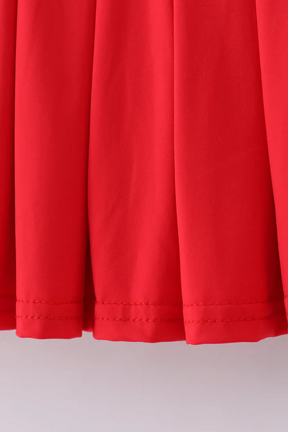 Ready to Ship: Red Pleated Skort - Salt Threads