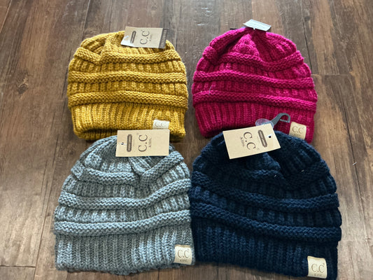 Kids Solid Fuzzy Lined CC Beanie - Salt Threads