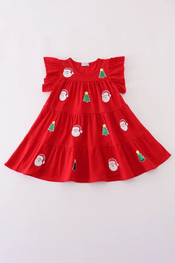 Ready to Ship: Christmas Applique Dress