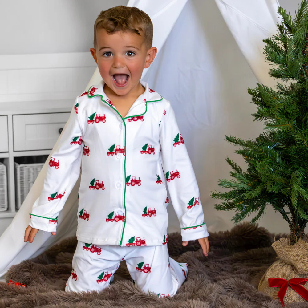 Christmas Tree Truck Pajamas {RTS}