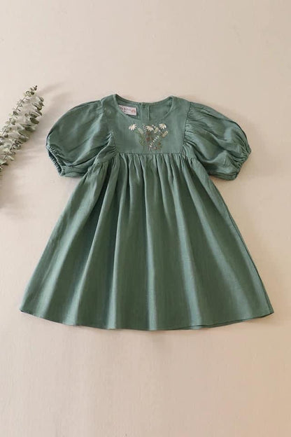 Balloon Sleeve Linen Dresses {RTS}