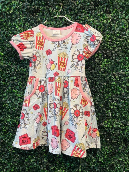 Popcorn Carnival Dress {RTS}