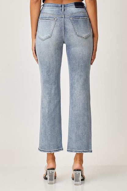 Risen Crossover Straight Jeans {Ready to Ship}