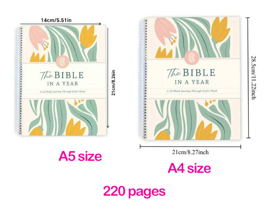 Ready to Ship: Bible In A Year Notebook - Salt Threads