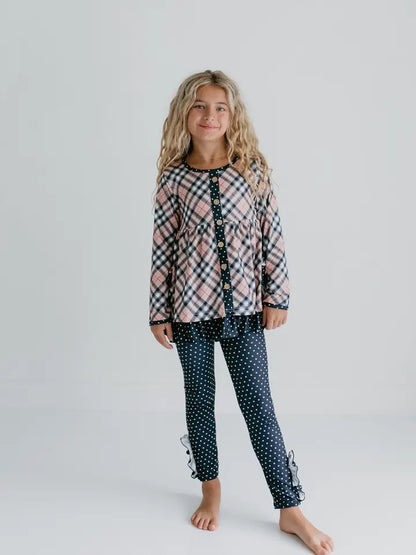 Pre-Order: Ruffle Pocket Button Legging Sets