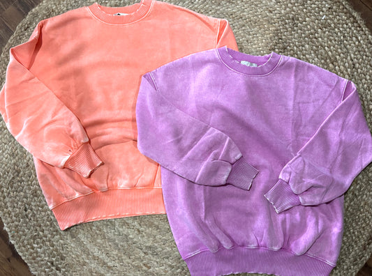 Acid Wash Pullover {RTS}