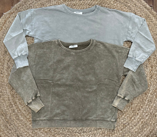 French Terry Boatneck Pullover {RTS}