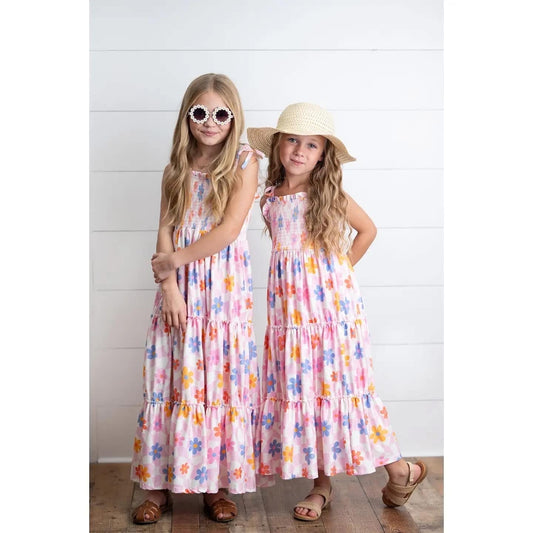 Retro Daisy Maxi Dress {RTS}