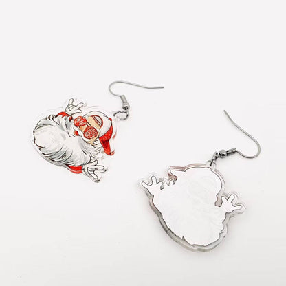 Christmas Jewelry Gift Santa Dangle Earrings