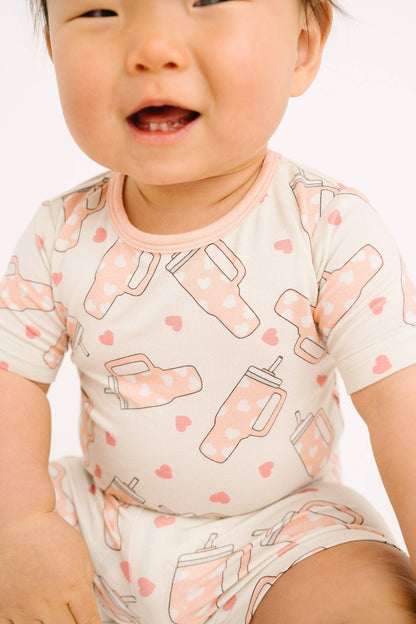 Sweet Sips Bamboo Shorts Set {RTS}