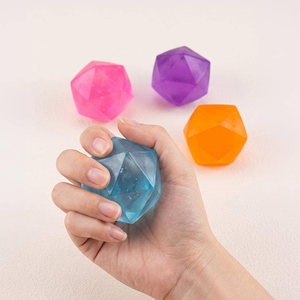 Incoming Ready to Ship: Geometric Polyhedron Squeeze Squishy Stress Relief Toy