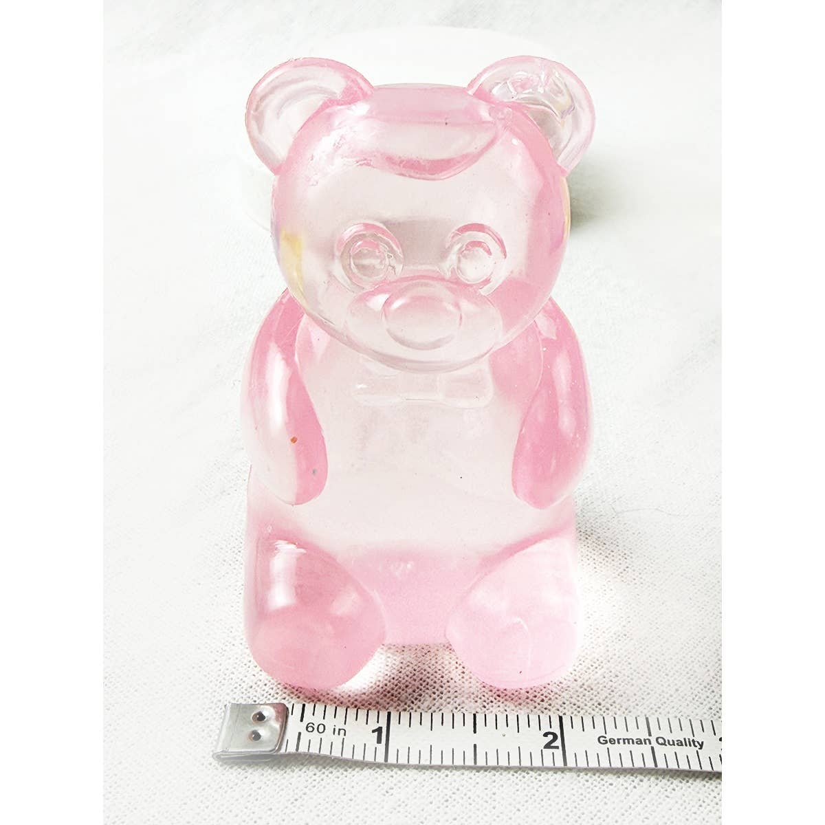 Pre-Order: Large Solid Transparent Gummy Bear Squishy Toy