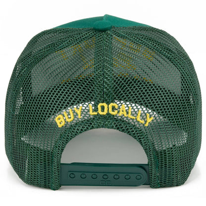 Ready to Ship: C.C SUPPORT LOCAL FARMERS Letter Two Tone Trucker Hat