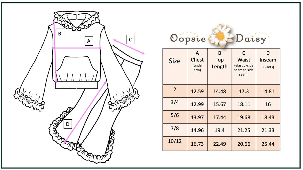 Ready to Ship: Kids Lucy Teal & Pink Bow Hooded Ruffle Pocket Lounge Set