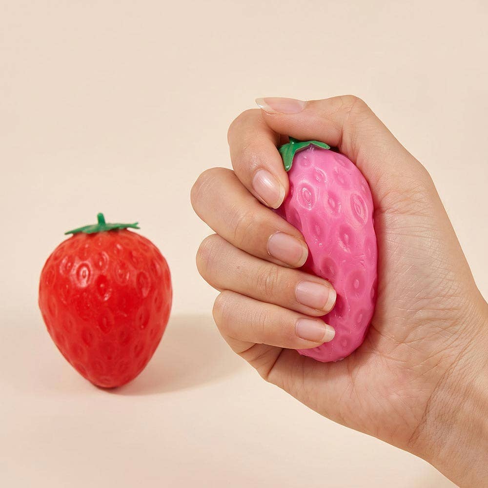 Ready to Ship: Strawberry Squeeze Squishy Stress Relief Toy