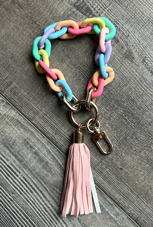 Ready to Ship: Acrylic Wristlet Chain Keychain