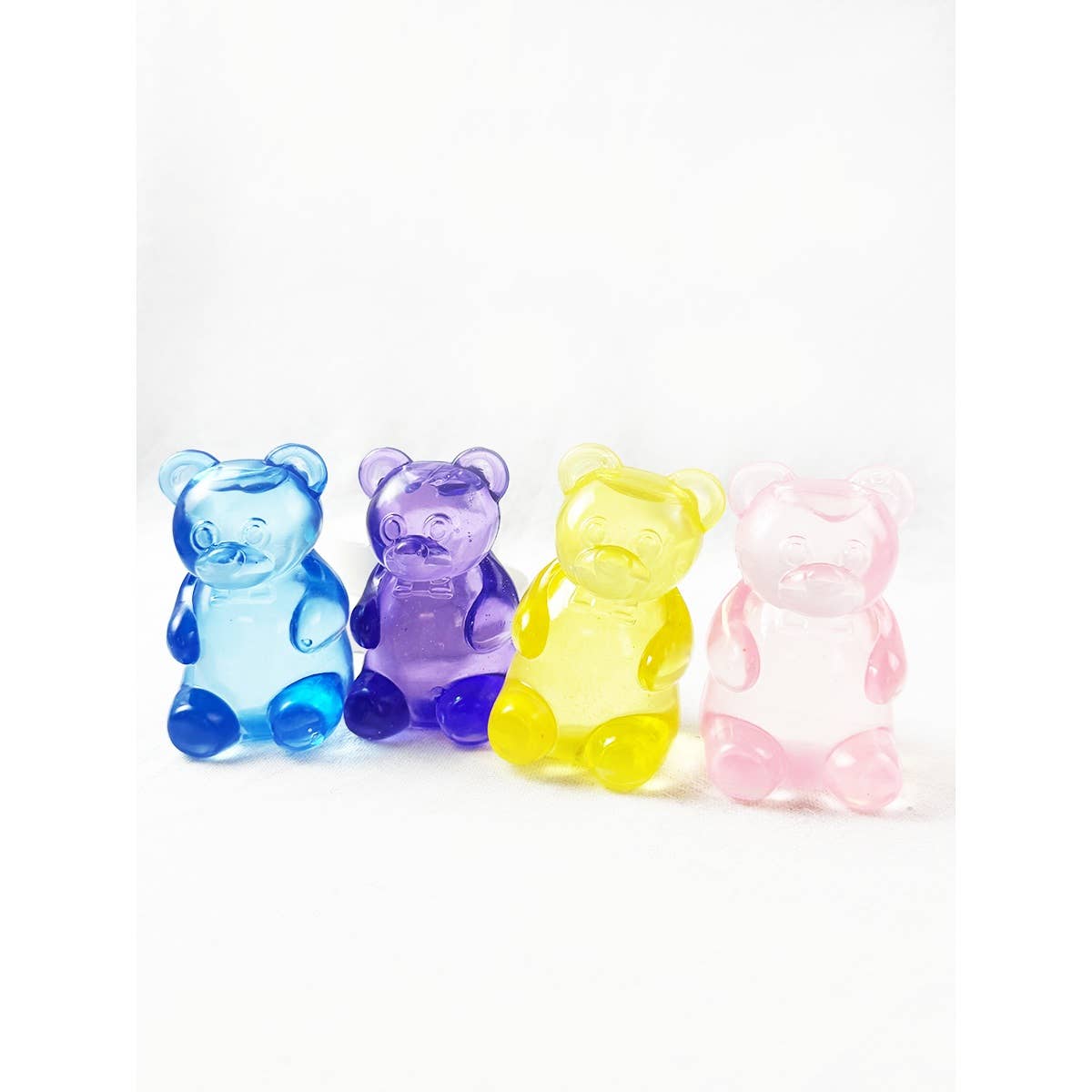 Pre-Order: Large Solid Transparent Gummy Bear Squishy Toy
