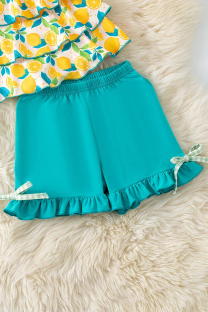 Ready to Ship: Lemon Tiered Tunic w/Shorts - Salt Threads
