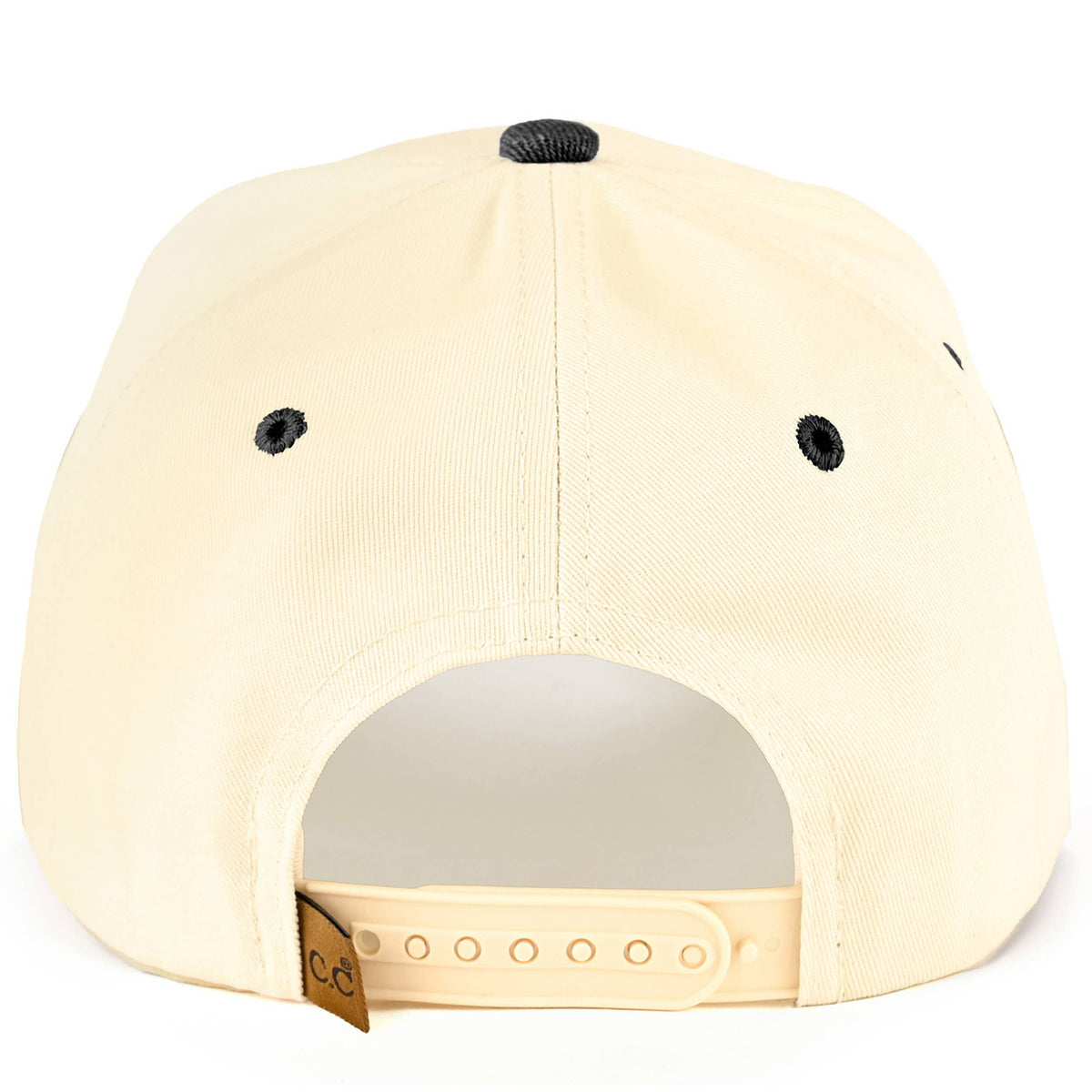 Ready to Ship: C.C OVERSTIMULATED Letter Embroidered Two Tone Trucker Cap - Salt Threads