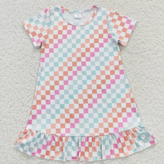 Checkered Girls Dress