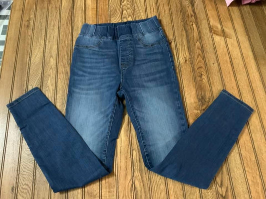 Elastic Waist Denim Jeans