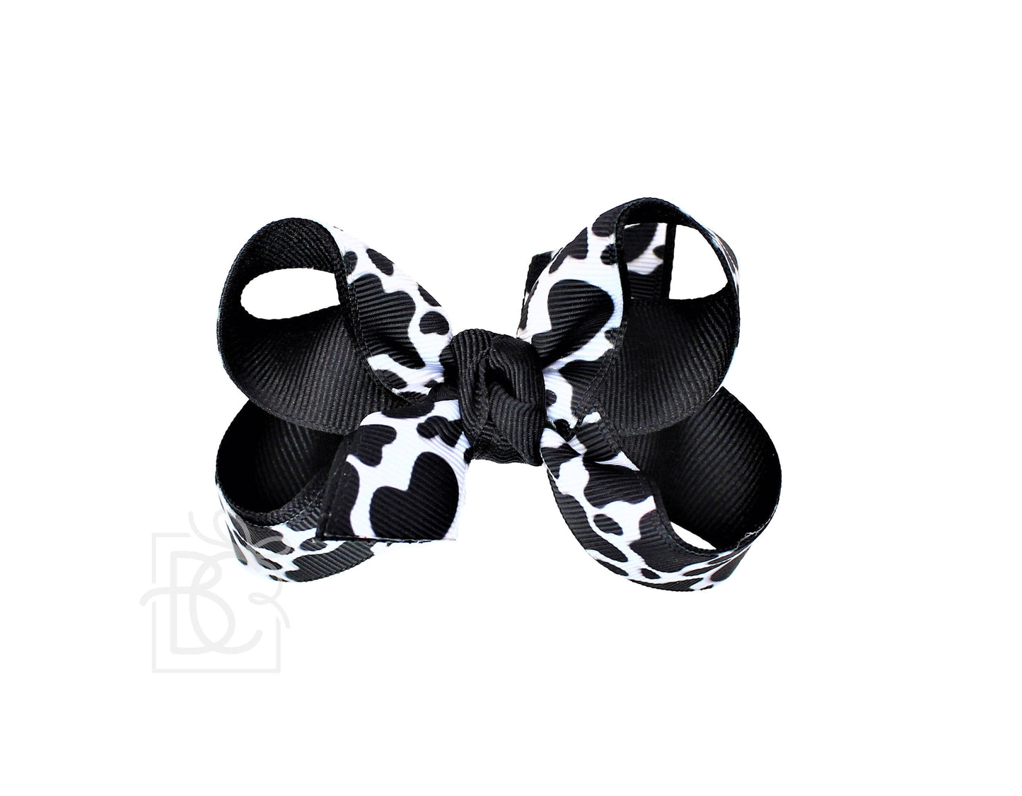 LAYERED COW BOW ON CLIP