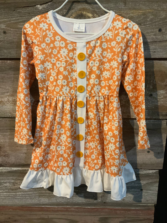 Floral Button-Up Dress Childrens {RTS}