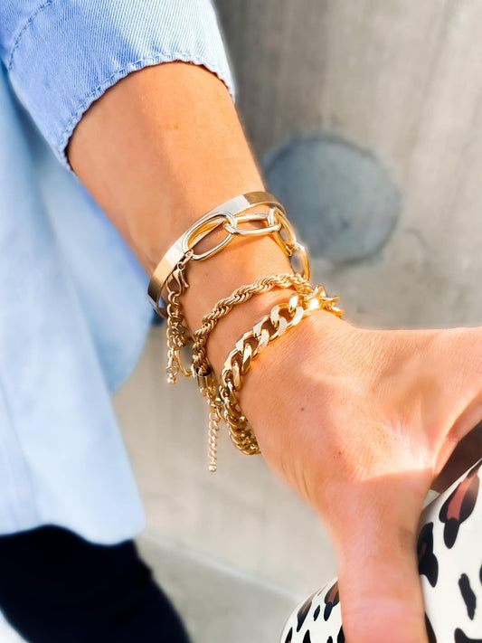 Chain Bracelet Stack {Ready to Ship}