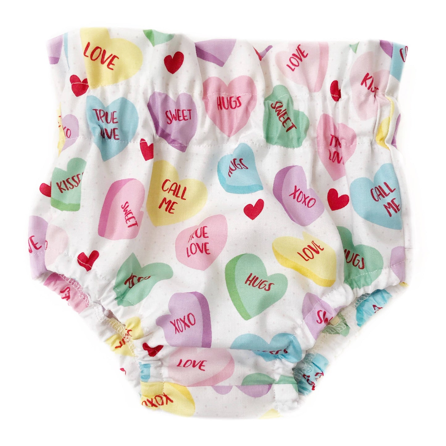 Valentine’s Day Baby Bloomers — Candy Sweethearts