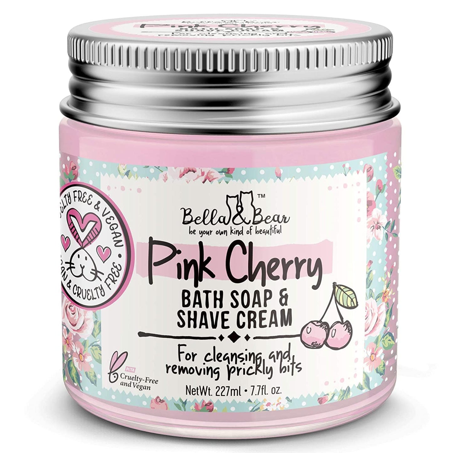 Pink Cherry Whipped Bath Soap & Shave Cream 6.7oz